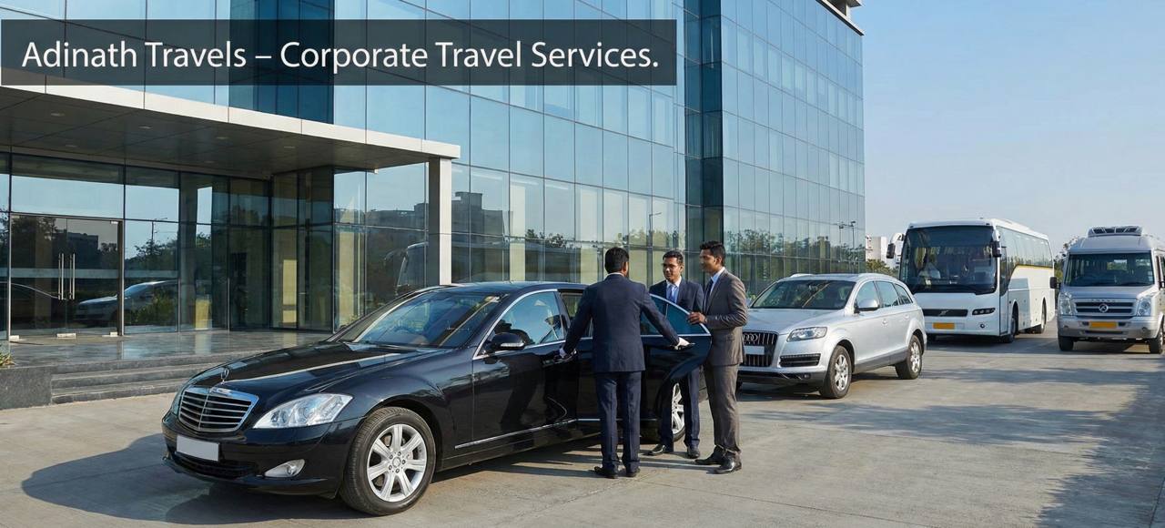 Corporate travel transportation services Ahmedabad by Adinath Travels
